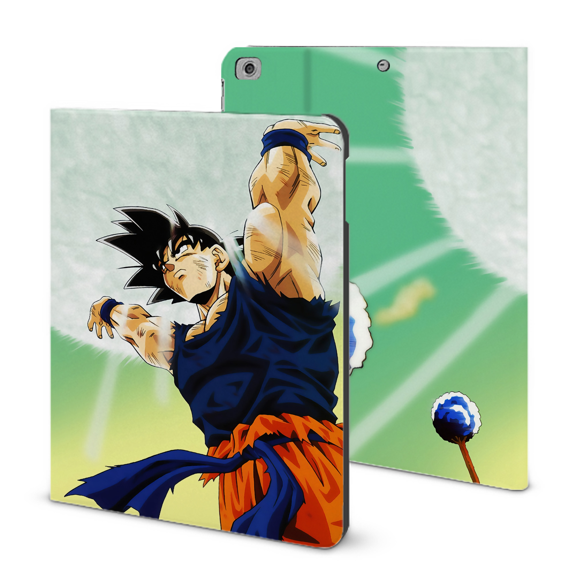 （画像用） ドラゴンボール DRAGON BALL IPad ケース ブック型 PUレザー TPU 耐衝撃 軽量 薄型 ペン収納なし 全面保護 IPad 各モデル対応